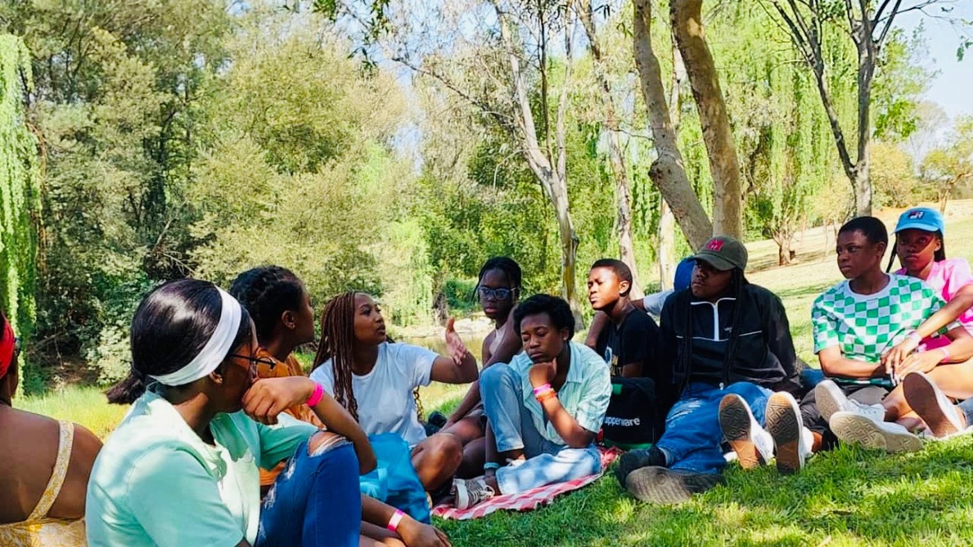 i-LEAD youth safety session outdoors